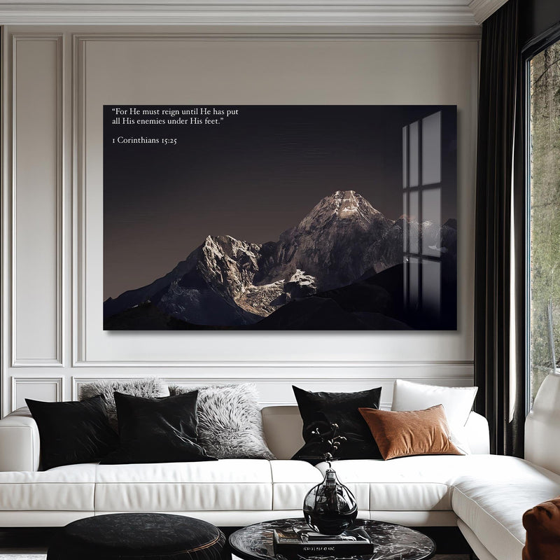 Artronauts Glass Print Biblical Mountain– Christian Tempered Glass Wall Art