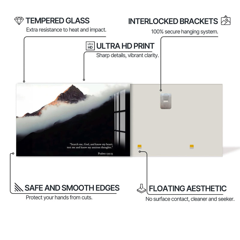 Artronauts Glass Print Psalm 139– Christian Tempered Glass Wall Art