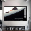 Artronauts Glass Print S | 72x46 cm | 28.3"x18.1" / Black Psalm 139– Christian Tempered Glass Wall Art