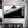Artronauts Glass Print S | 72x46 cm | 28.3"x18.1" / Walnut Psalm 139– Christian Tempered Glass Wall Art
