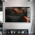Artronauts Glass Print S | 72x46 cm | 28.3"x18.1" / White Exodus 20– Christian Tempered Glass Wall Art