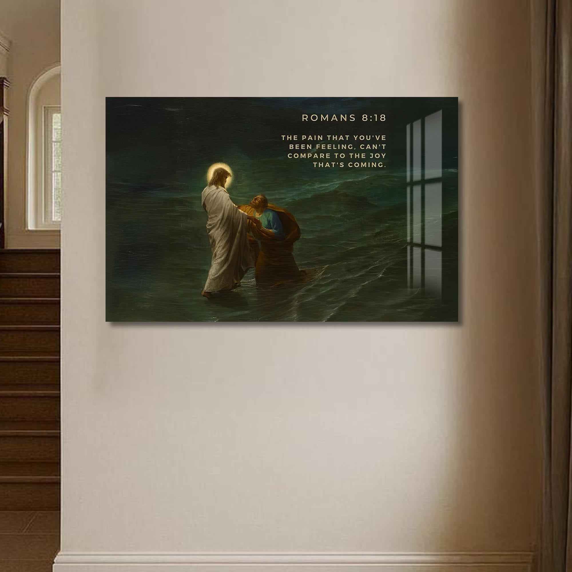 Artronauts Glass Print Romans 8– Christian Tempered Glass Wall Art