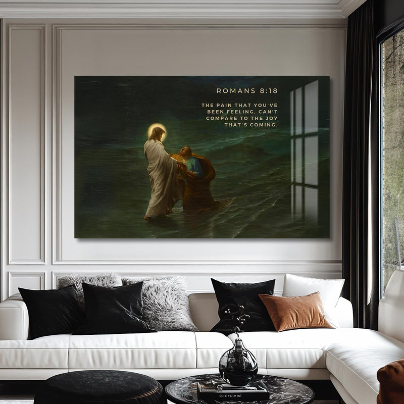 Artronauts Glass Print Romans 8– Christian Tempered Glass Wall Art
