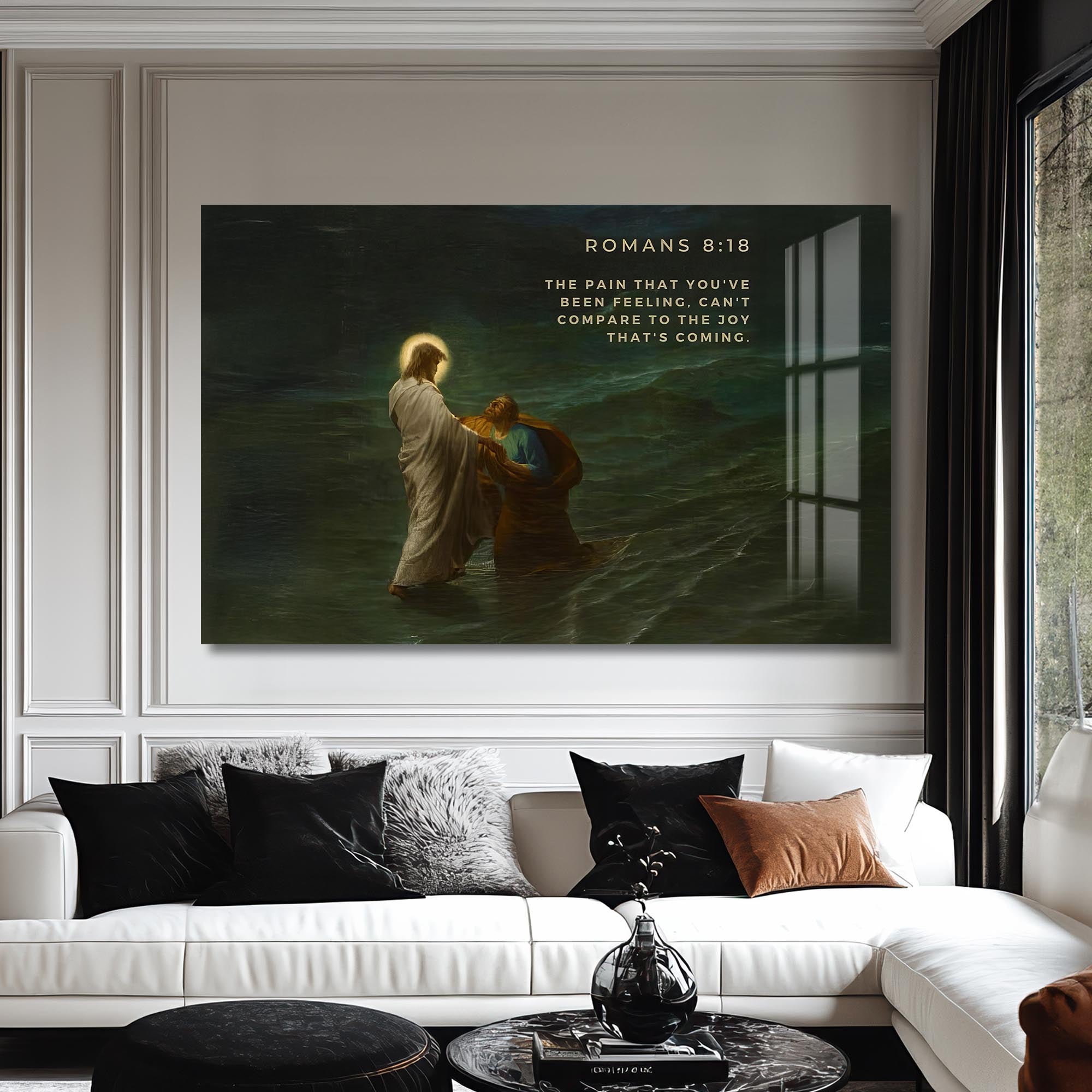 Artronauts Glass Print Romans 8– Christian Tempered Glass Wall Art