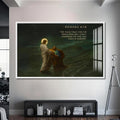 Artronauts Glass Print S | 72x46 cm | 28.3"x18.1" / White Romans 8– Christian Tempered Glass Wall Art