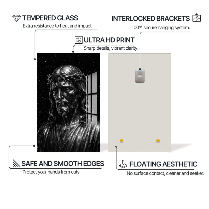 Artronauts Glass Print Crown of Sacrifice– Christian Tempered Glass Wall Art