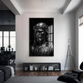 Artronauts Glass Print S | 72x46 cm | 28.3"x18.1" / Black Crown of Sacrifice– Christian Tempered Glass Wall Art