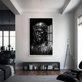 Artronauts Glass Print S | 72x46 cm | 28.3"x18.1" / White Crown of Sacrifice– Christian Tempered Glass Wall Art