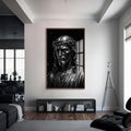 Artronauts Glass Print S | 72x46 cm | 28.3"x18.1" / Walnut Crown of Sacrifice– Christian Tempered Glass Wall Art