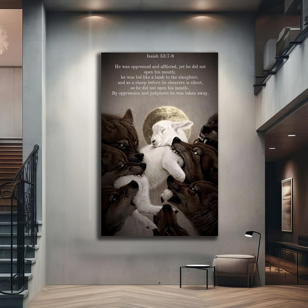 Artronauts Glass Print Silent Lamb– Christian Tempered Glass Wall Art