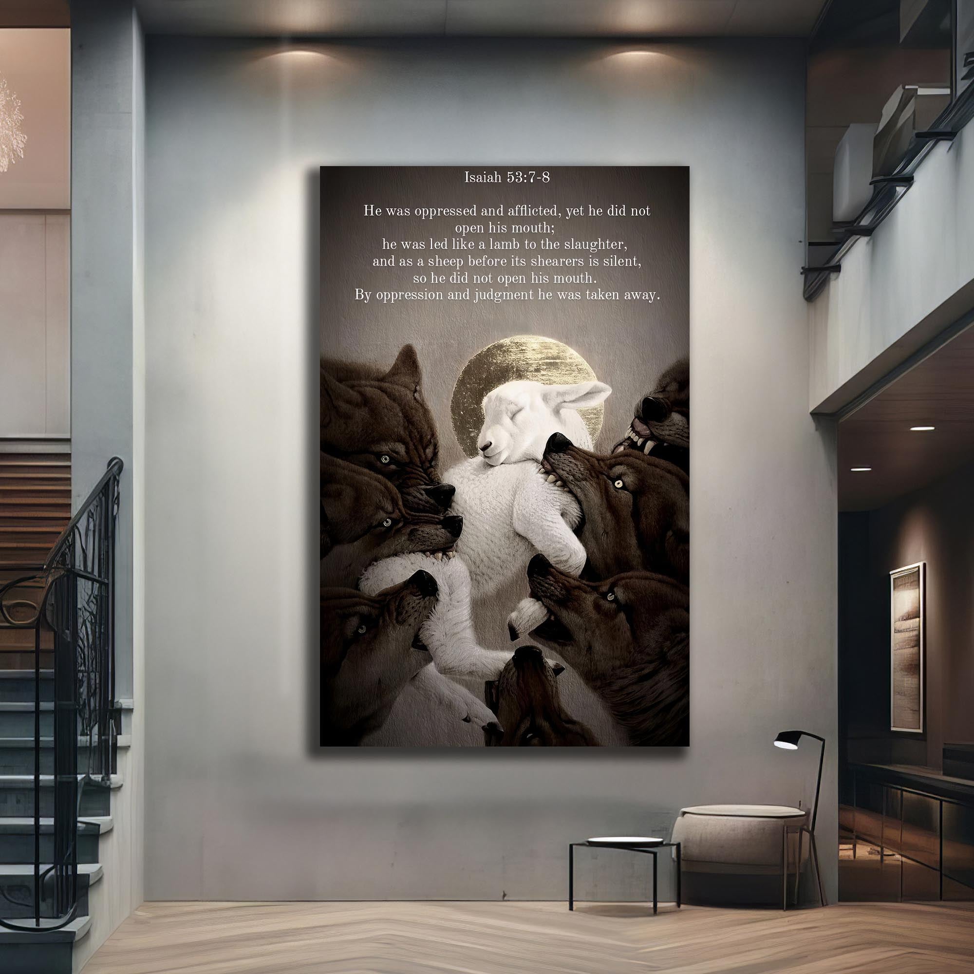 Artronauts Glass Print Silent Lamb– Christian Tempered Glass Wall Art