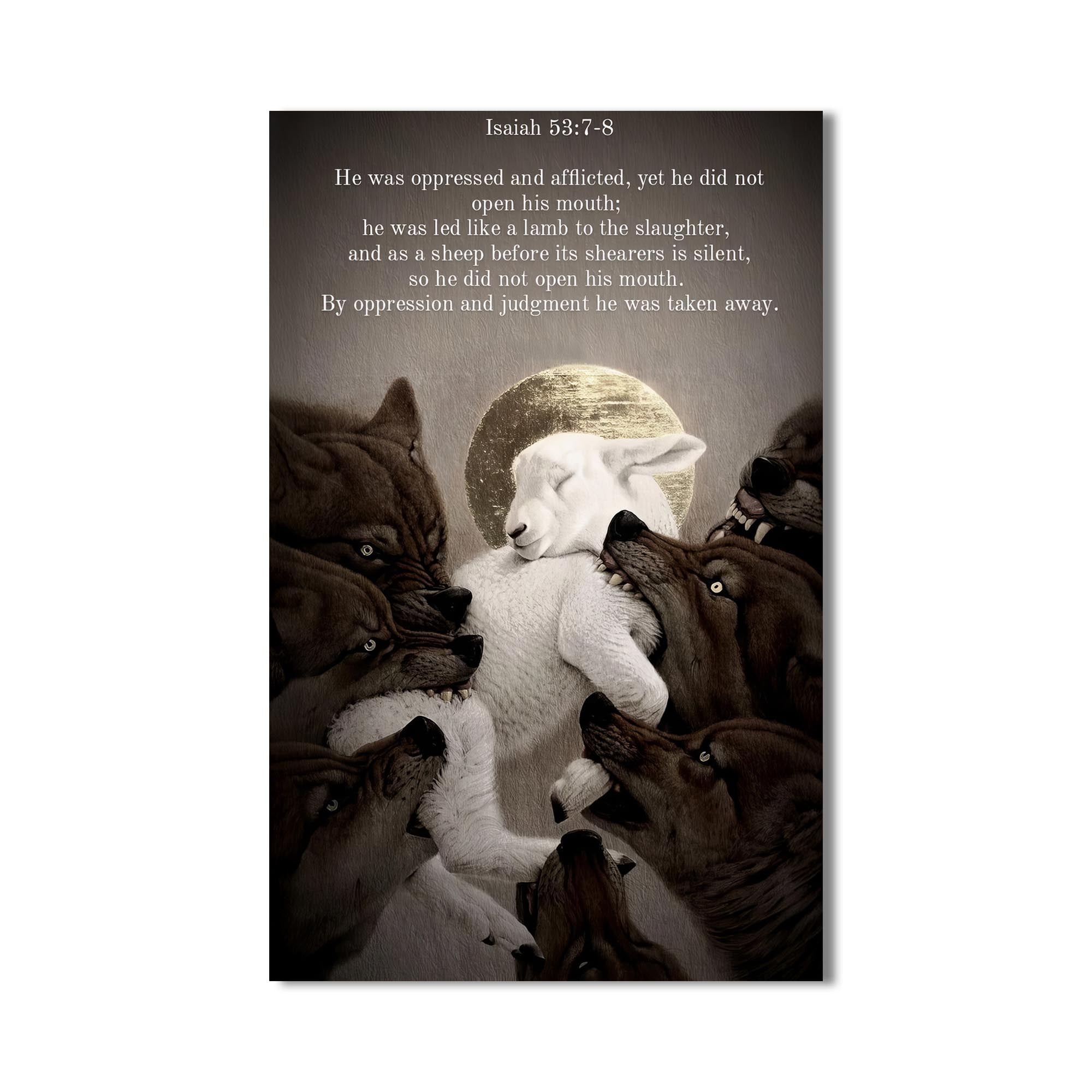 Artronauts Glass Print Silent Lamb– Christian Tempered Glass Wall Art