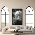 Artronauts Glass Print Crucifix in Silence– Christian Tempered Glass Wall Art