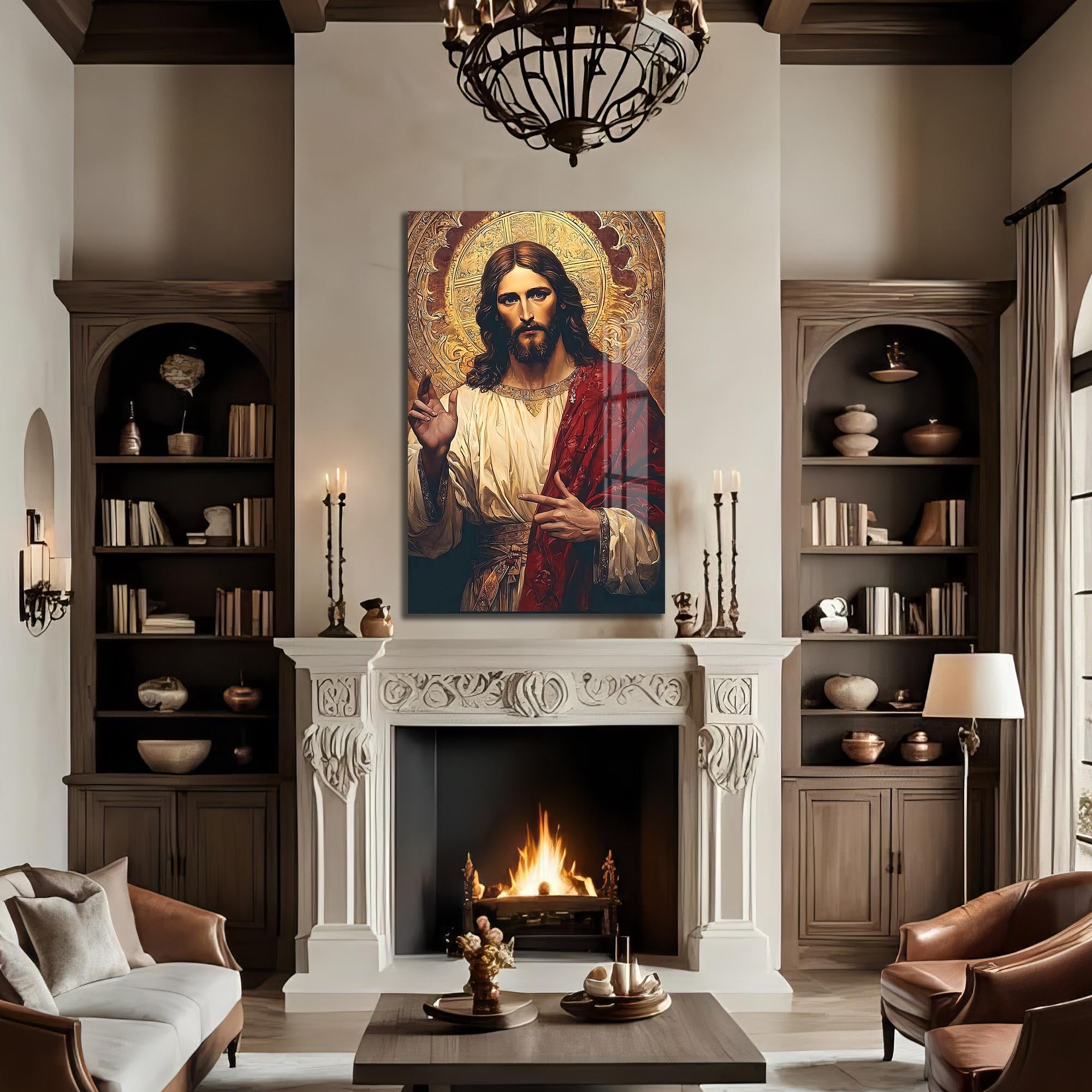 Artronauts Glass Print Golgotha at Dusk– Christian Tempered Glass Wall Art