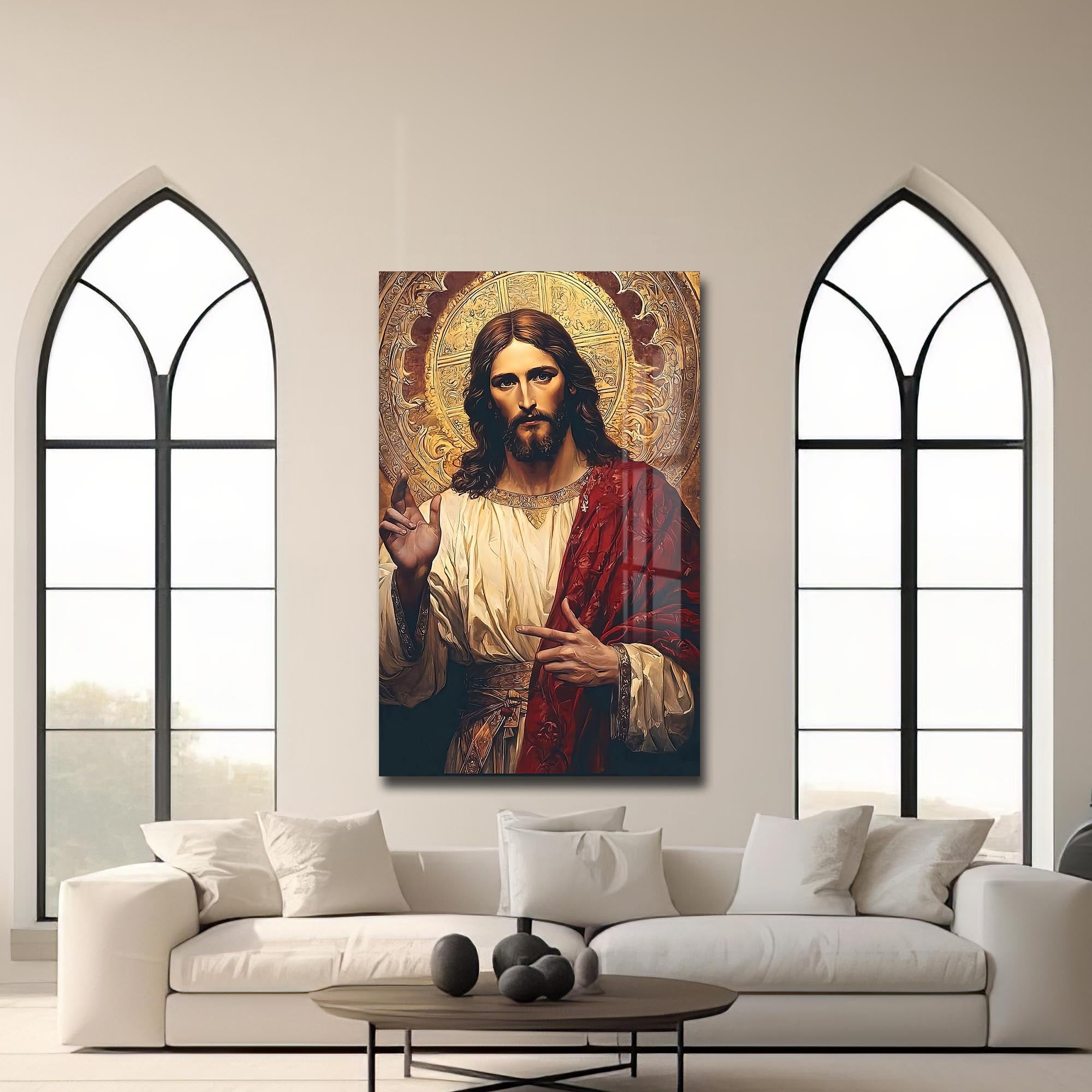 Artronauts Glass Print Golgotha at Dusk– Christian Tempered Glass Wall Art