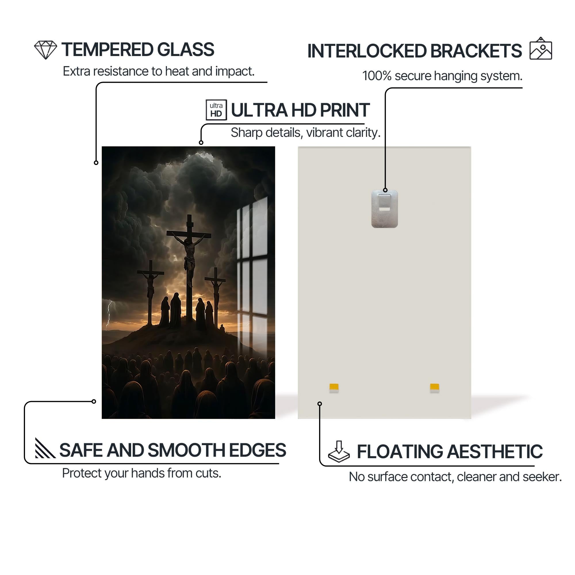 Artronauts Glass Print His Perfect Time– Christian Tempered Glass Wall Art