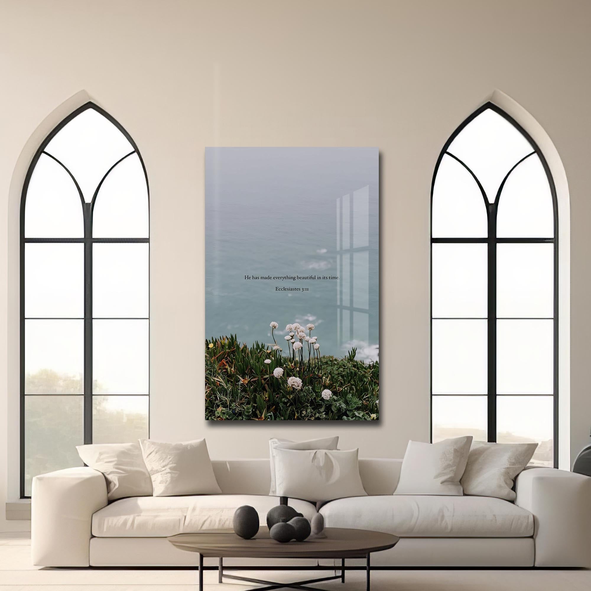 Prayer in the Darkness– Christian Tempered Glass Wall Art