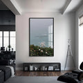 Artronauts Glass Print S | 72x46 cm | 28.3"x18.1" / Black Prayer in the Darkness– Christian Tempered Glass Wall Art