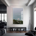 Artronauts Glass Print S | 72x46 cm | 28.3"x18.1" / White Prayer in the Darkness– Christian Tempered Glass Wall Art
