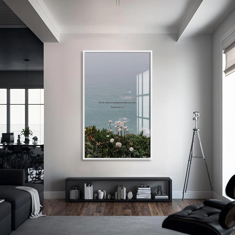 Artronauts Glass Print S | 72x46 cm | 28.3"x18.1" / White Prayer in the Darkness– Christian Tempered Glass Wall Art