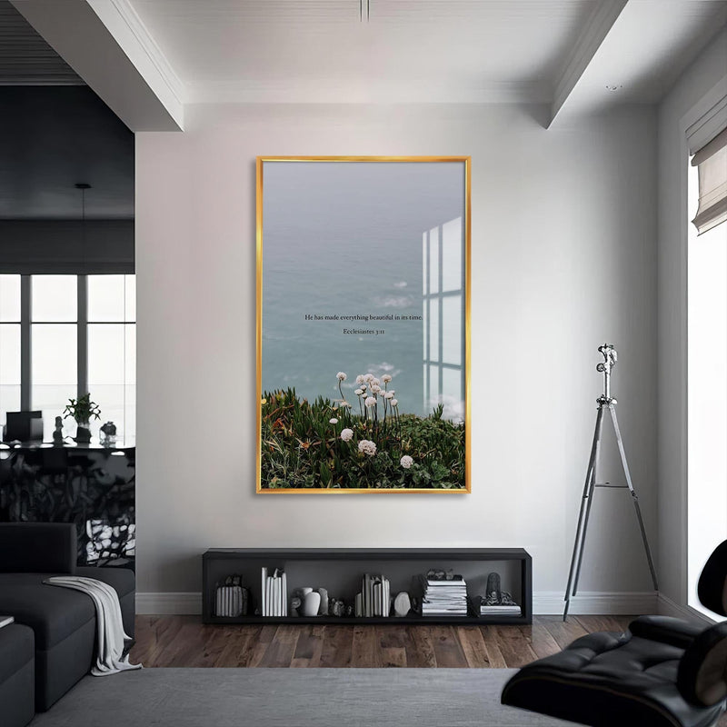 Artronauts Glass Print S | 72x46 cm | 28.3"x18.1" / Gold Prayer in the Darkness– Christian Tempered Glass Wall Art