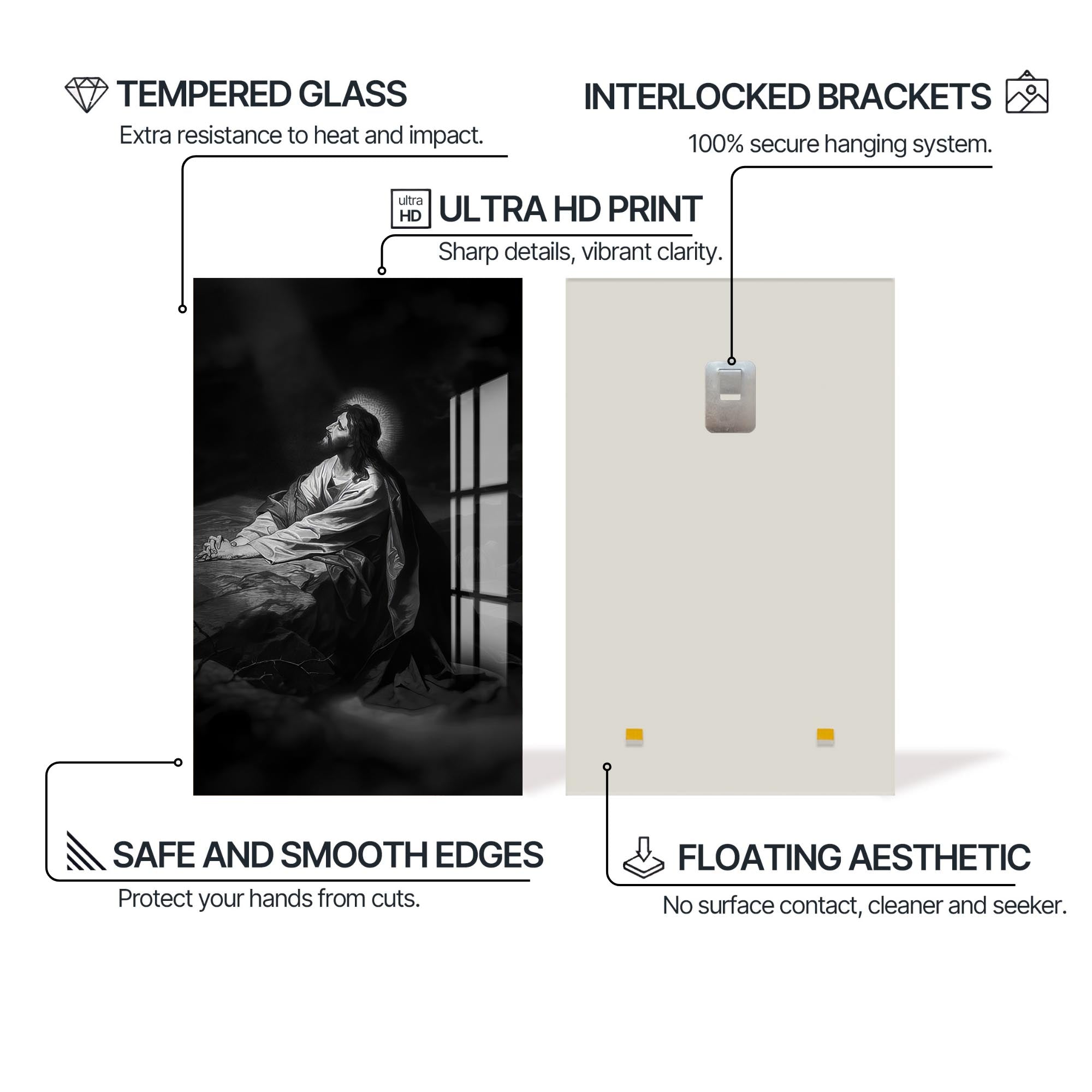 Artronauts Glass Print Sunset of Redemption– Christian Tempered Glass Wall Art