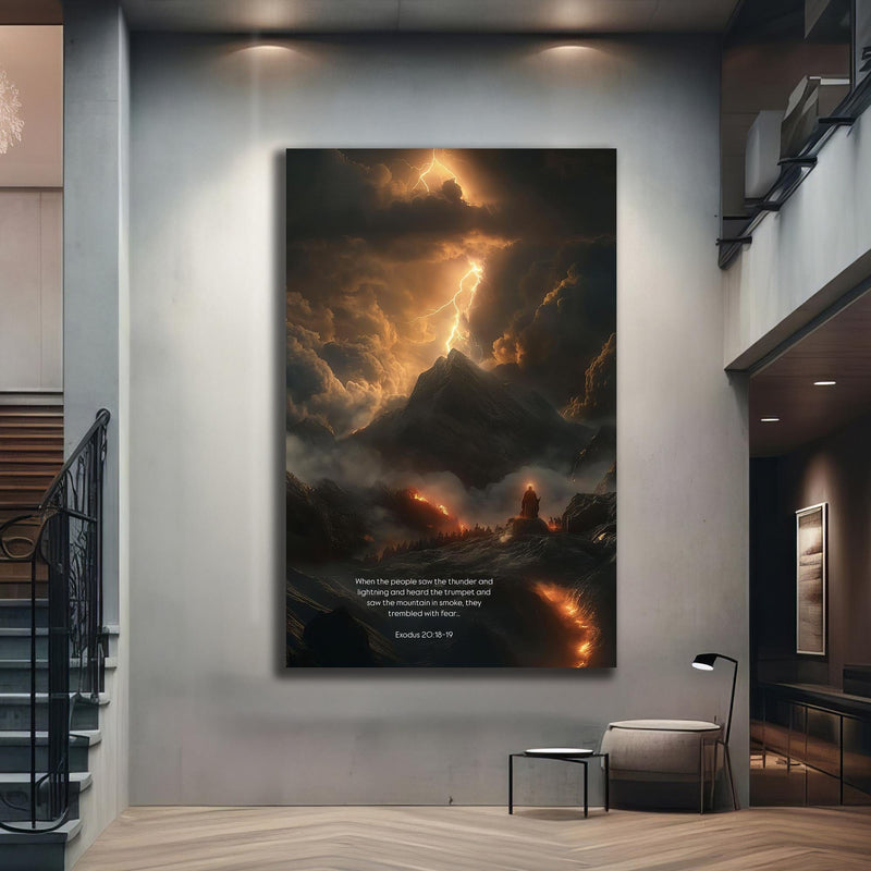 Artronauts Glass Print Mount of Thunder– Christian Tempered Glass Wall Art