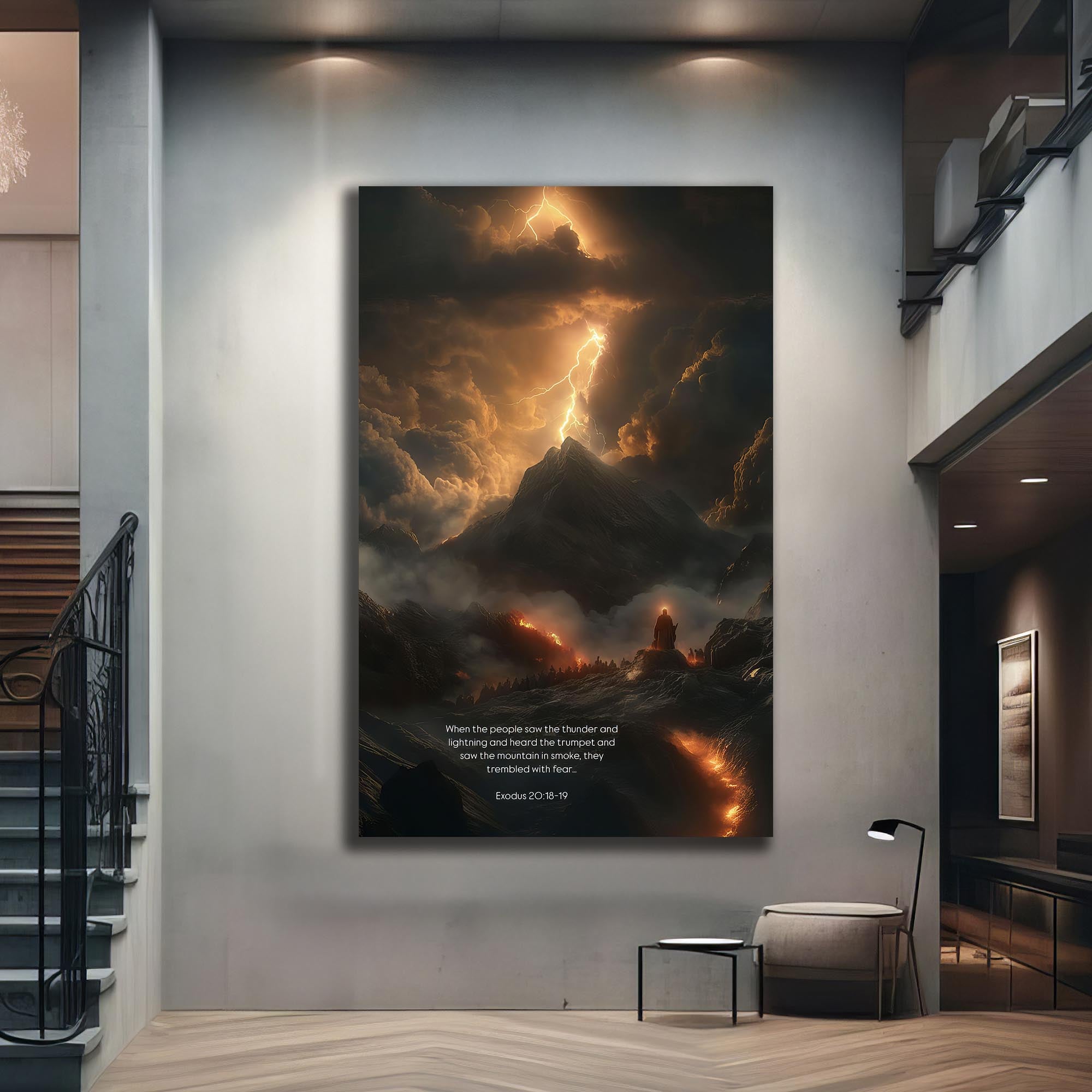 Artronauts Glass Print Mount of Thunder– Christian Tempered Glass Wall Art