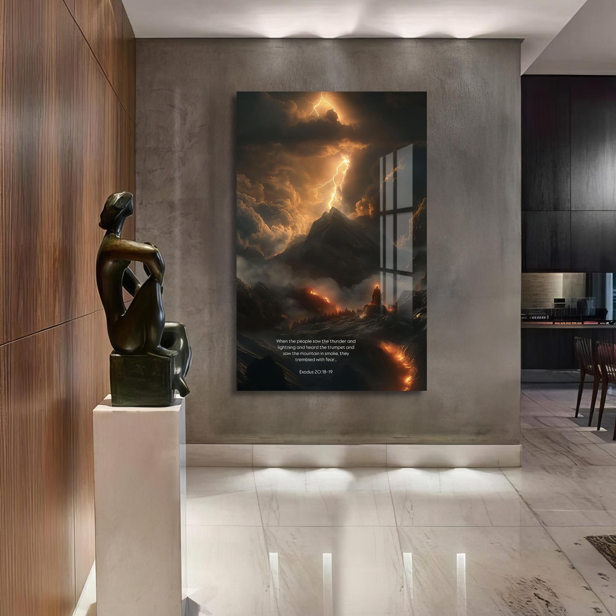 Artronauts Glass Print Mount of Thunder– Christian Tempered Glass Wall Art