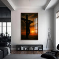 Artronauts Glass Print S | 72x46 cm | 28.3"x18.1" / Walnut Crown of Mercy– Christian Tempered Glass Wall Art