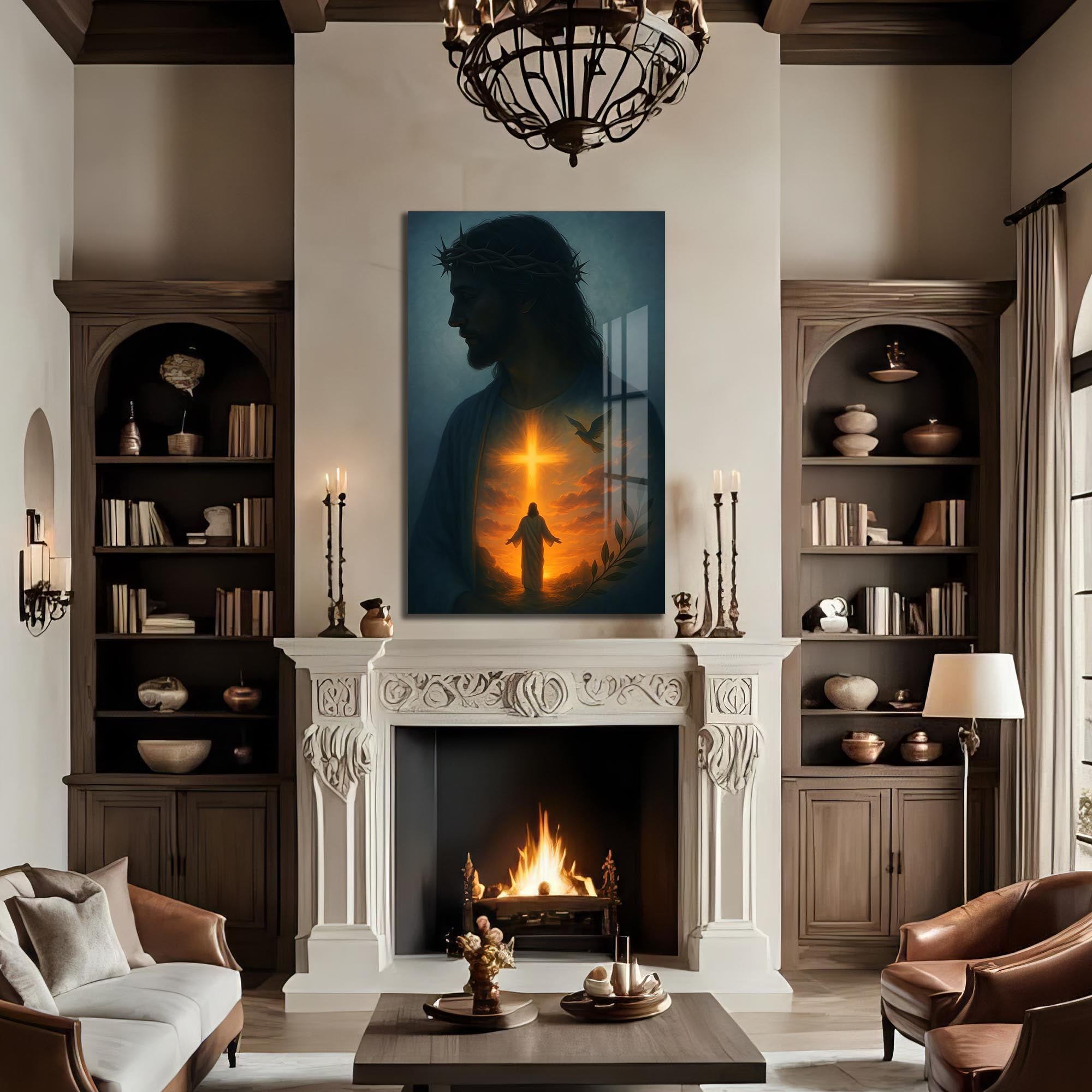 Crown of Light– Christian Tempered Glass Wall Art