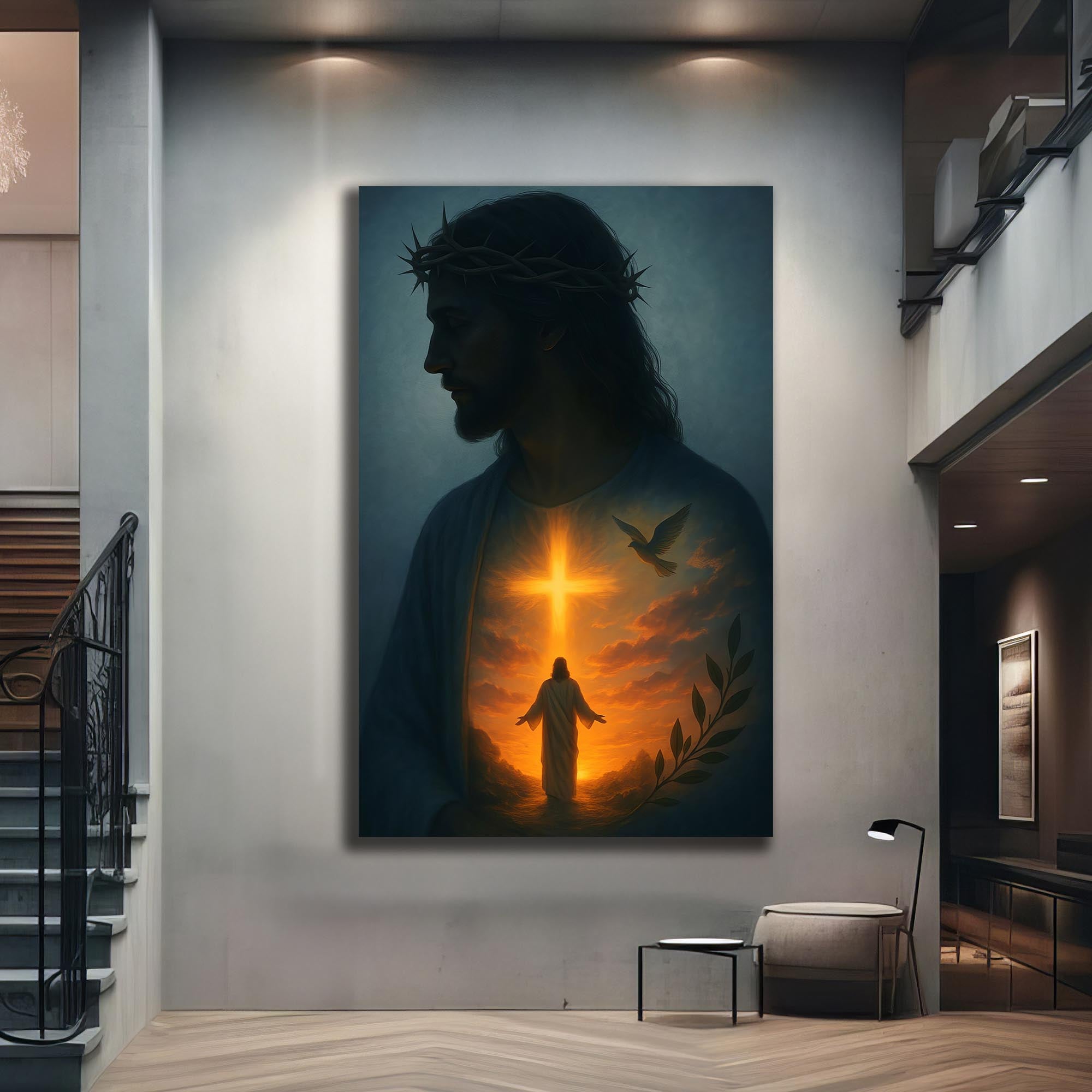 Crown of Light– Christian Tempered Glass Wall Art