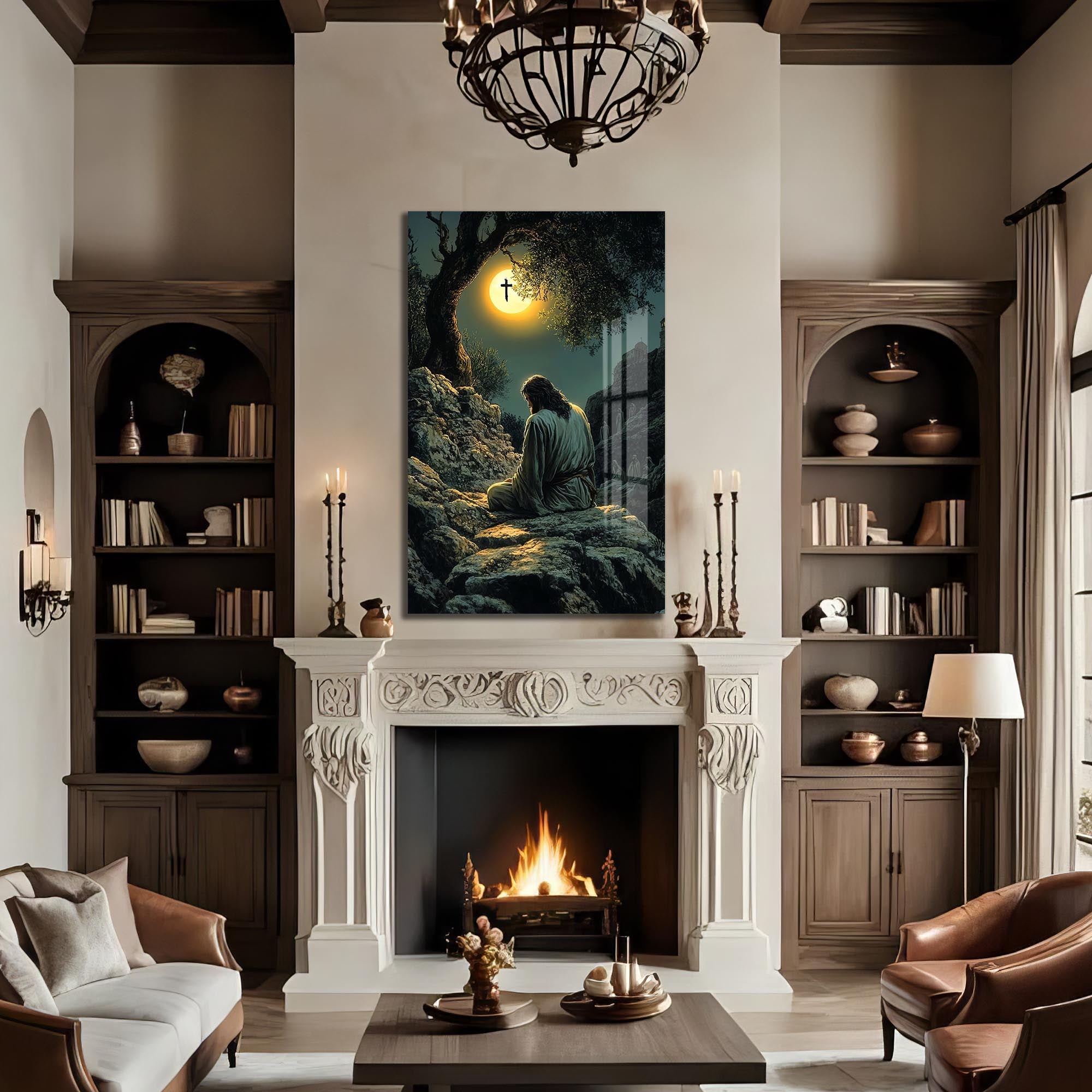 Artronauts Glass Print Gethsemane Silence– Christian Tempered Glass Wall Art