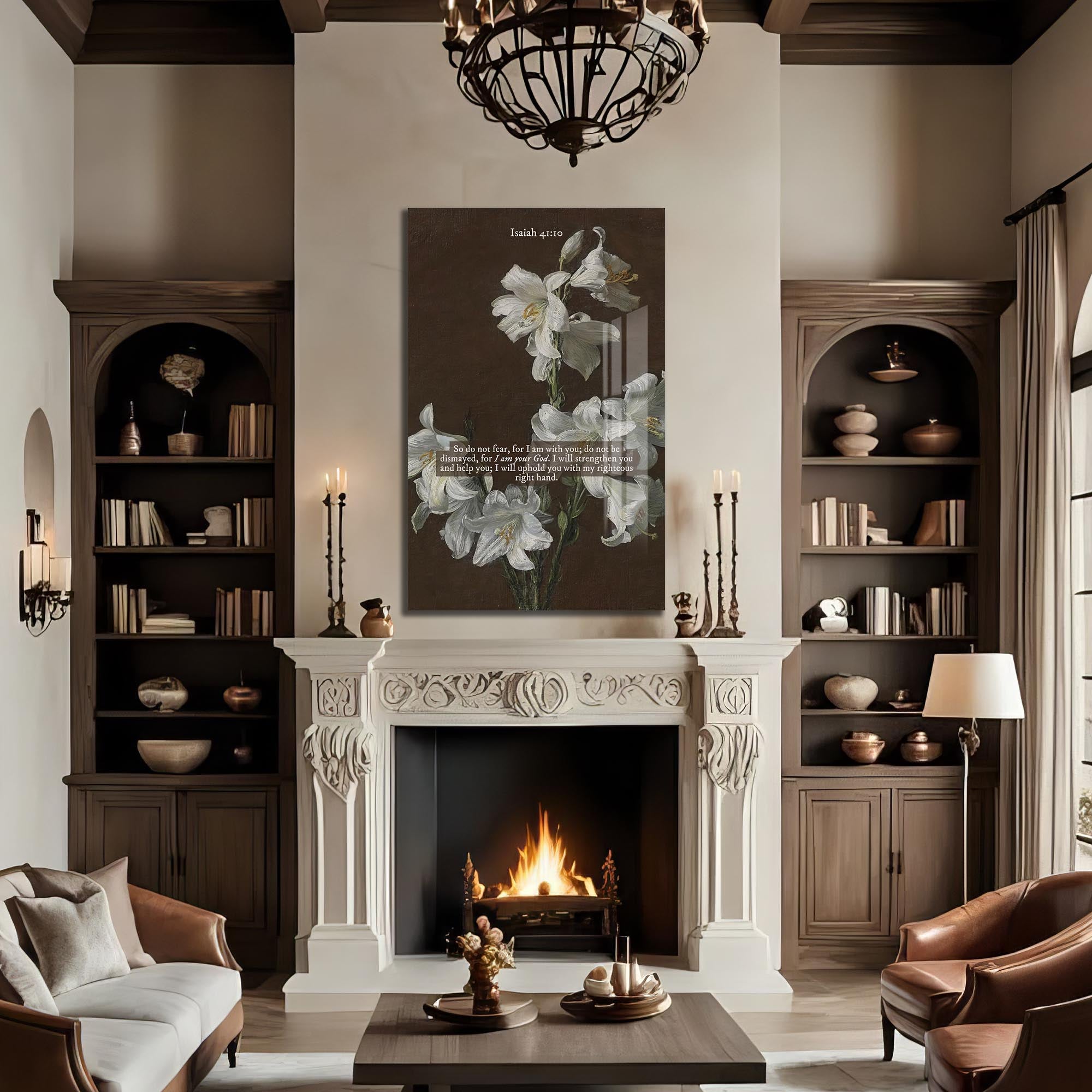 Artronauts Glass Print Held by His Hand– Christian Tempered Glass Wall Art