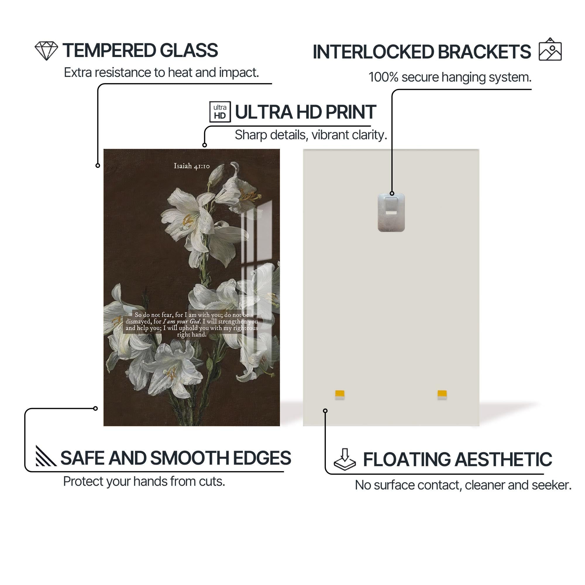 Artronauts Glass Print Held by His Hand– Christian Tempered Glass Wall Art