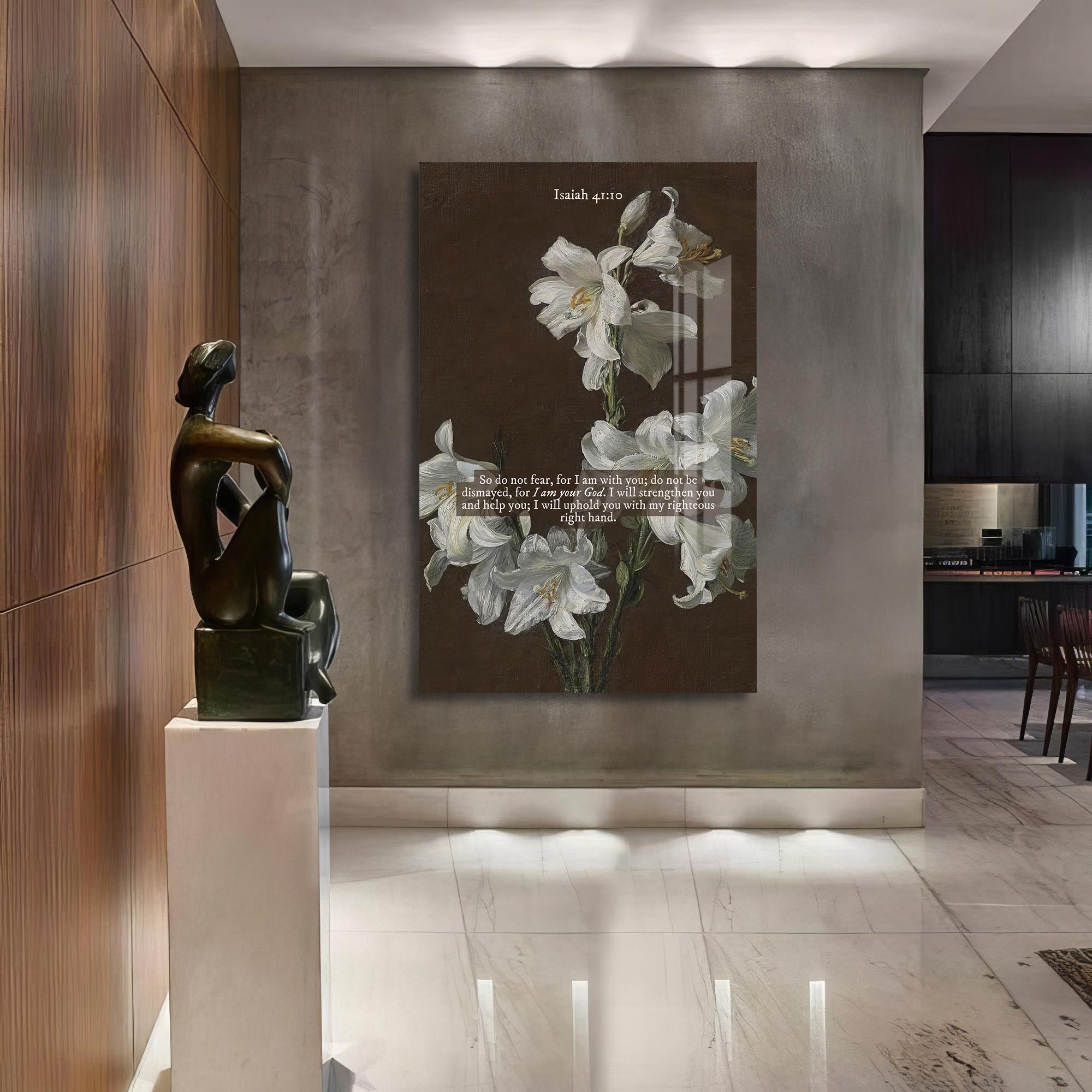 Artronauts Glass Print Held by His Hand– Christian Tempered Glass Wall Art