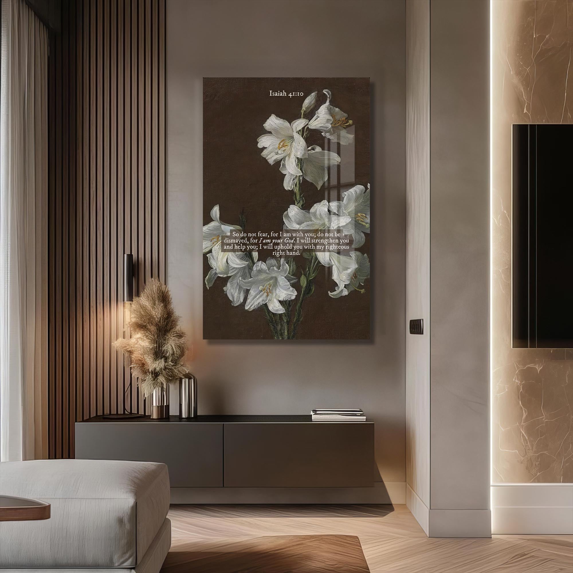 Artronauts Glass Print Held by His Hand– Christian Tempered Glass Wall Art