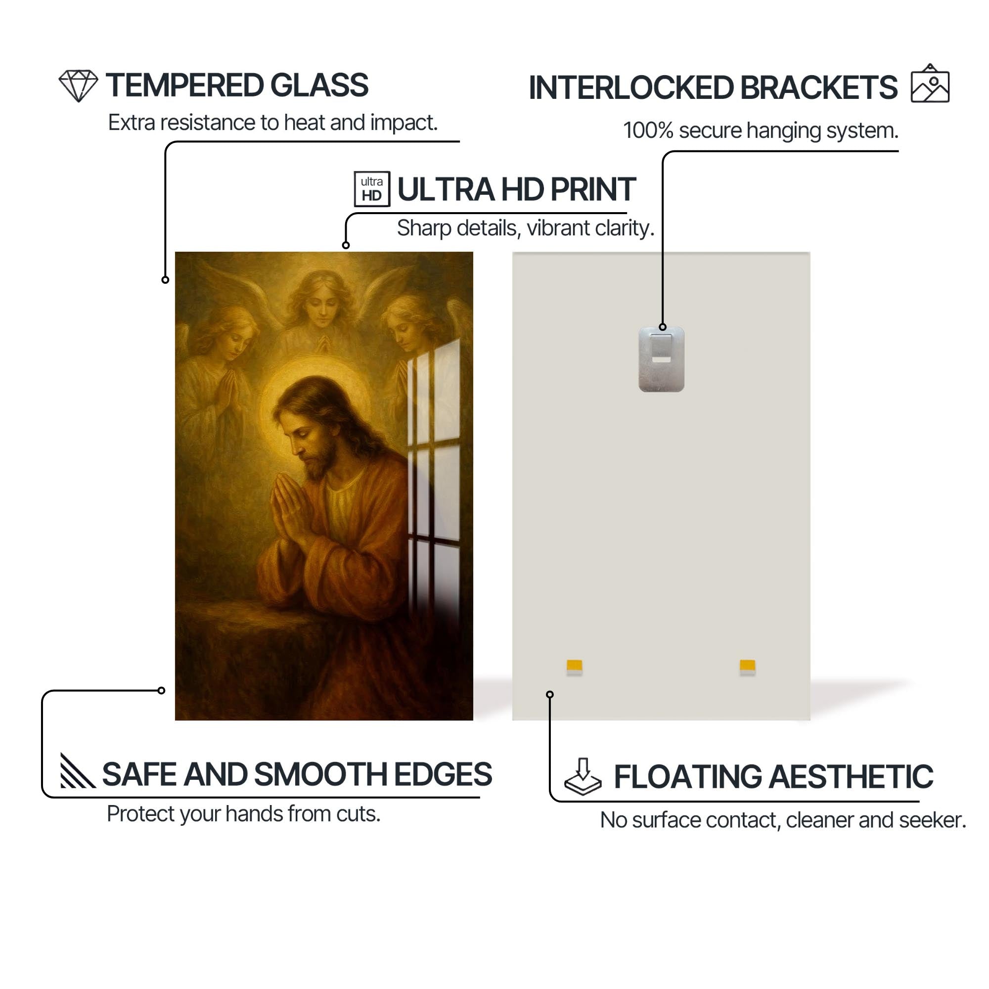 Artronauts Glass Print Heavenly Witness– Christian Tempered Glass Wall Art