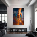 Artronauts Glass Print S | 72x46 cm | 28.3"x18.1" / Walnut Chosen by Grace– Christian Tempered Glass Wall Art