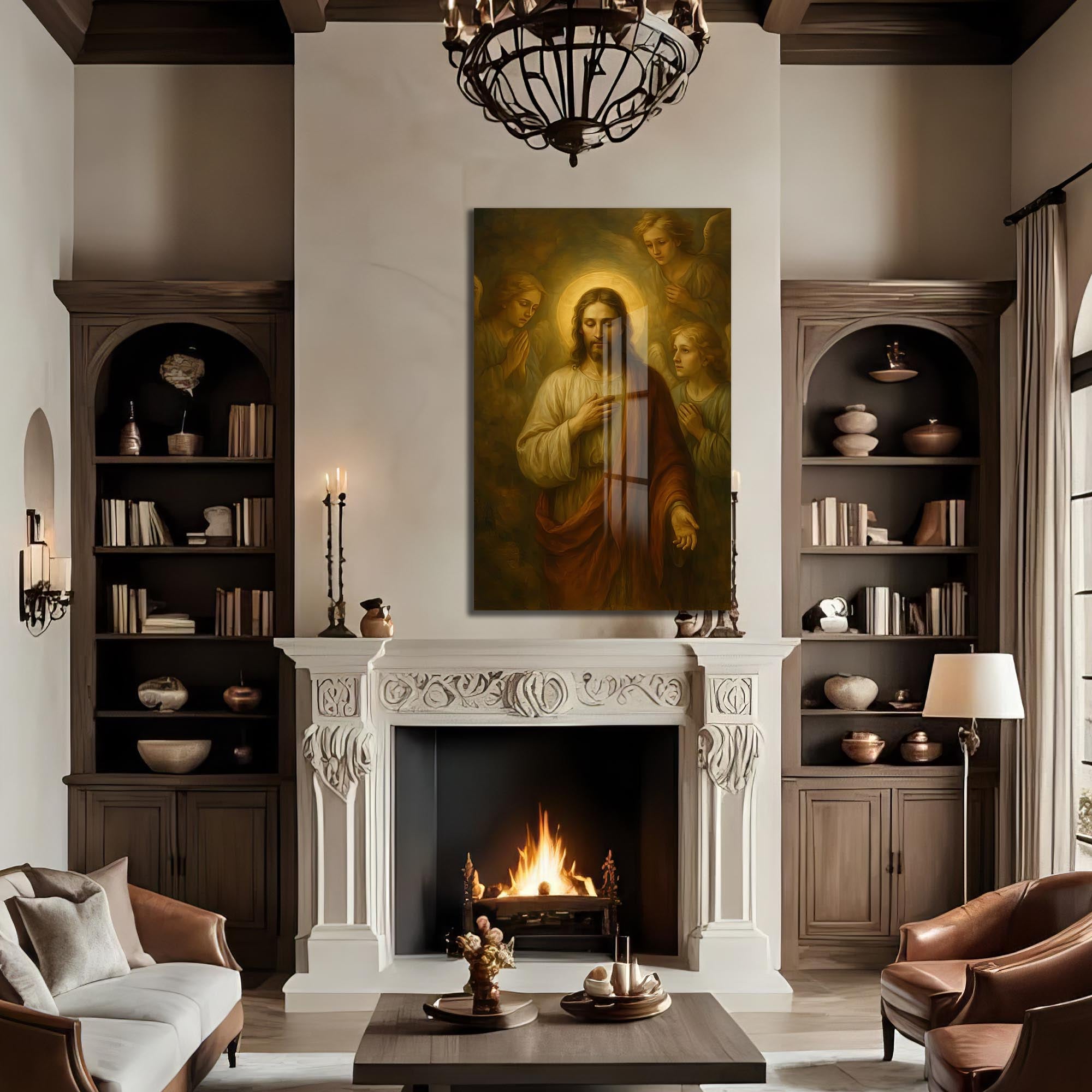 Artronauts Glass Print The Call of Mercy– Christian Tempered Glass Wall Art