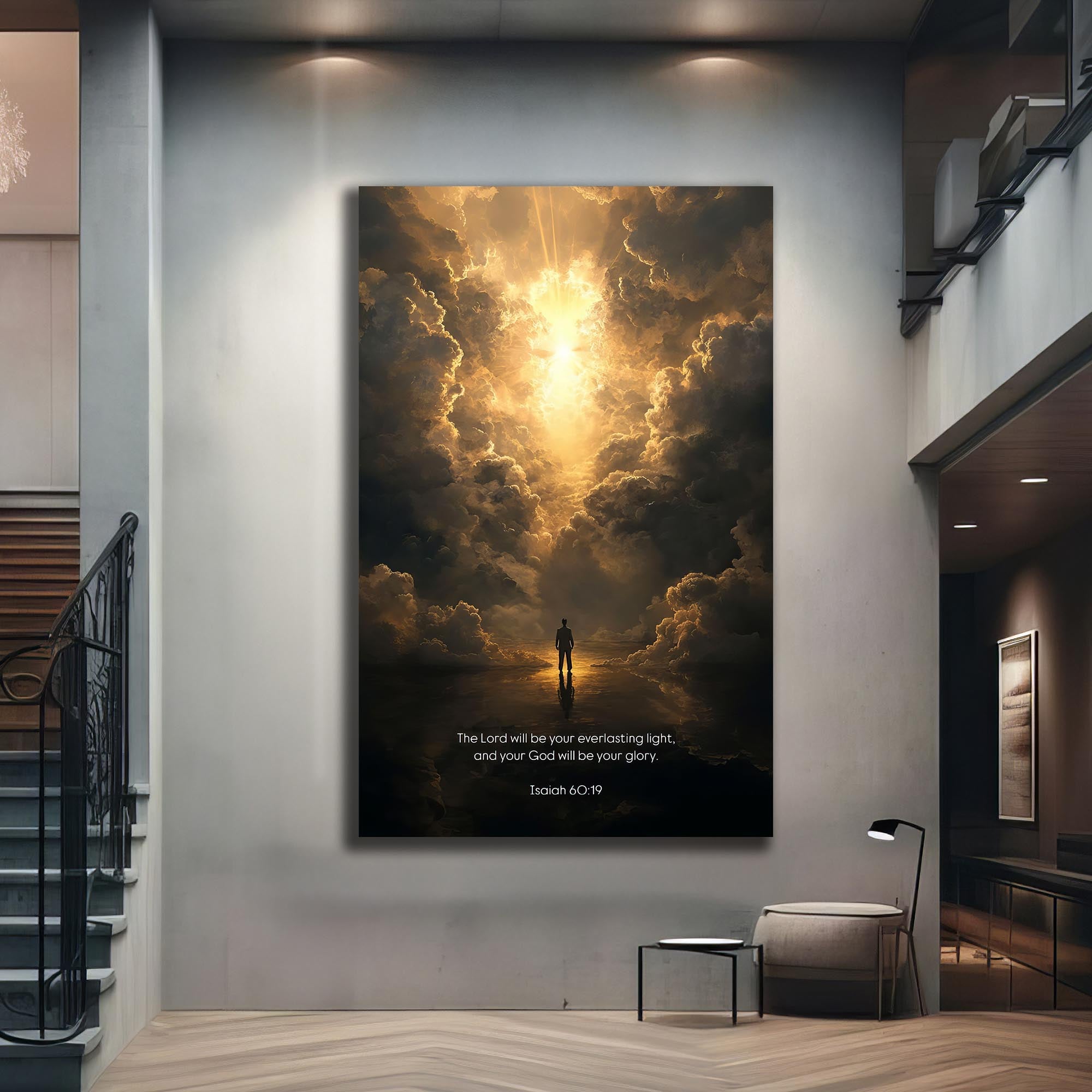 Everlasting Light– Christian Tempered Glass Wall Art