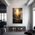 Artronauts Glass Print S | 72x46 cm | 28.3"x18.1" / White Everlasting Light– Christian Tempered Glass Wall Art