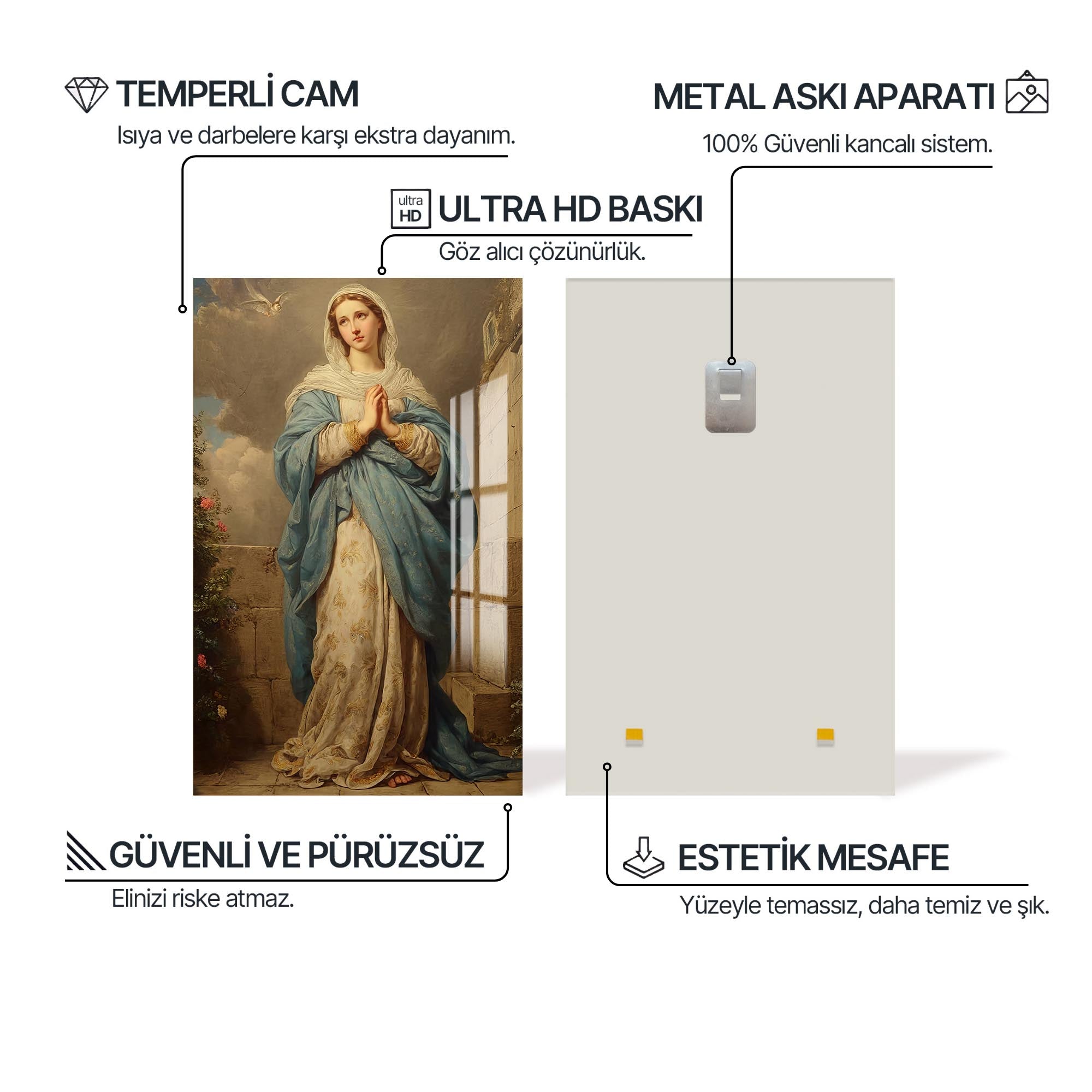 Artronauts Glass Print Blessed Serenity– Christian Tempered Glass Wall Art