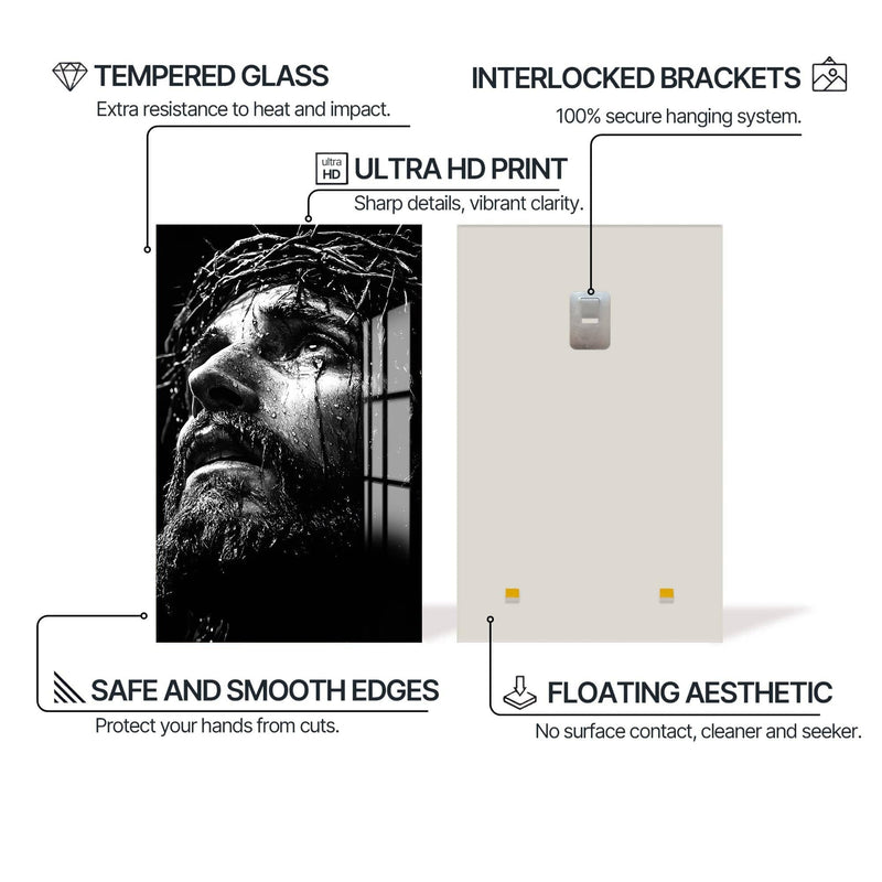 Artronauts Glass Print Crown of Sorrow– Christian Tempered Glass Wall Art