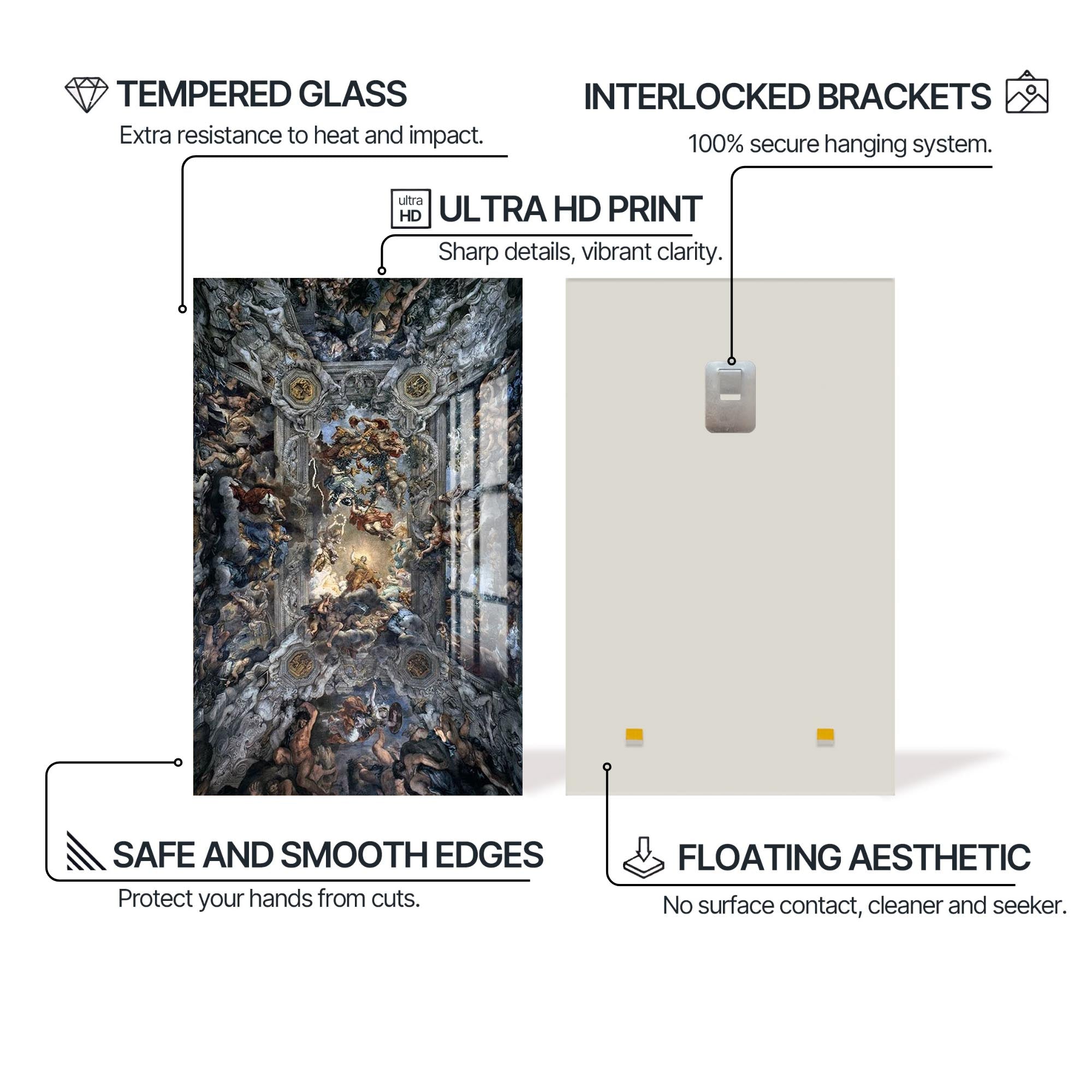 Artronauts Glass Print Heaven Unveiled– Christian Tempered Glass Wall Art