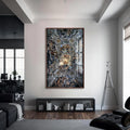 Artronauts Glass Print S | 72x46 cm | 28.3"x18.1" / Walnut Heaven Unveiled– Christian Tempered Glass Wall Art