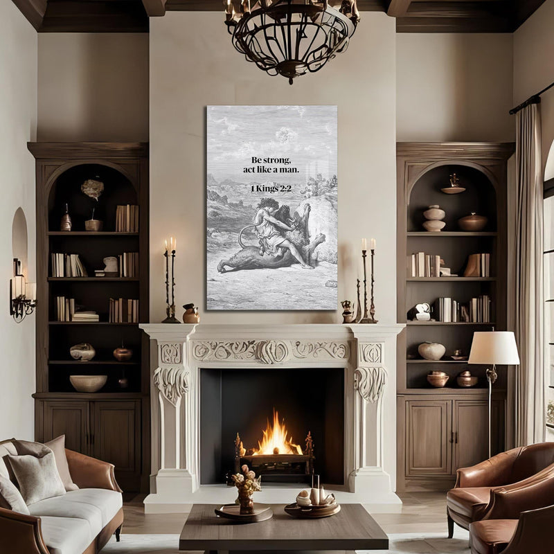 Artronauts Glass Print Strength of the Spirit– Christian Tempered Glass Wall Art