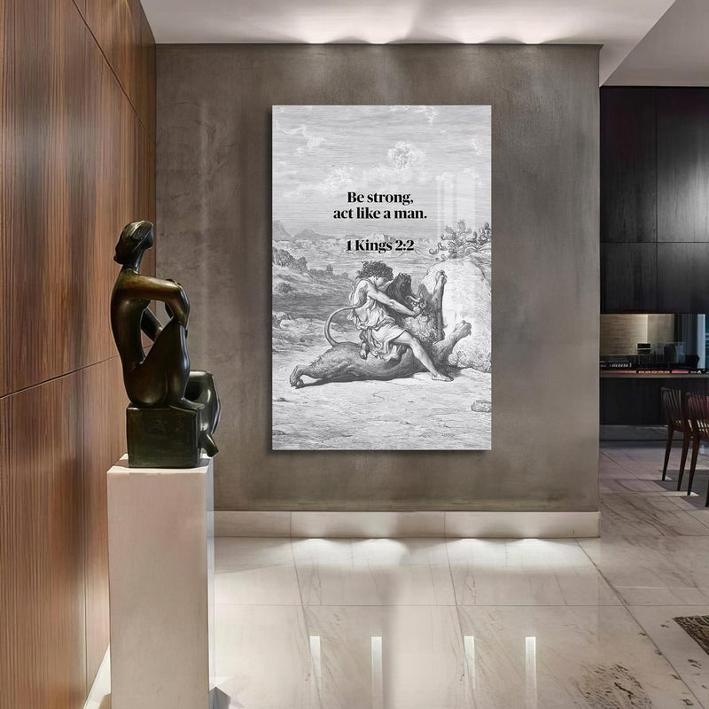 Artronauts Glass Print Strength of the Spirit– Christian Tempered Glass Wall Art