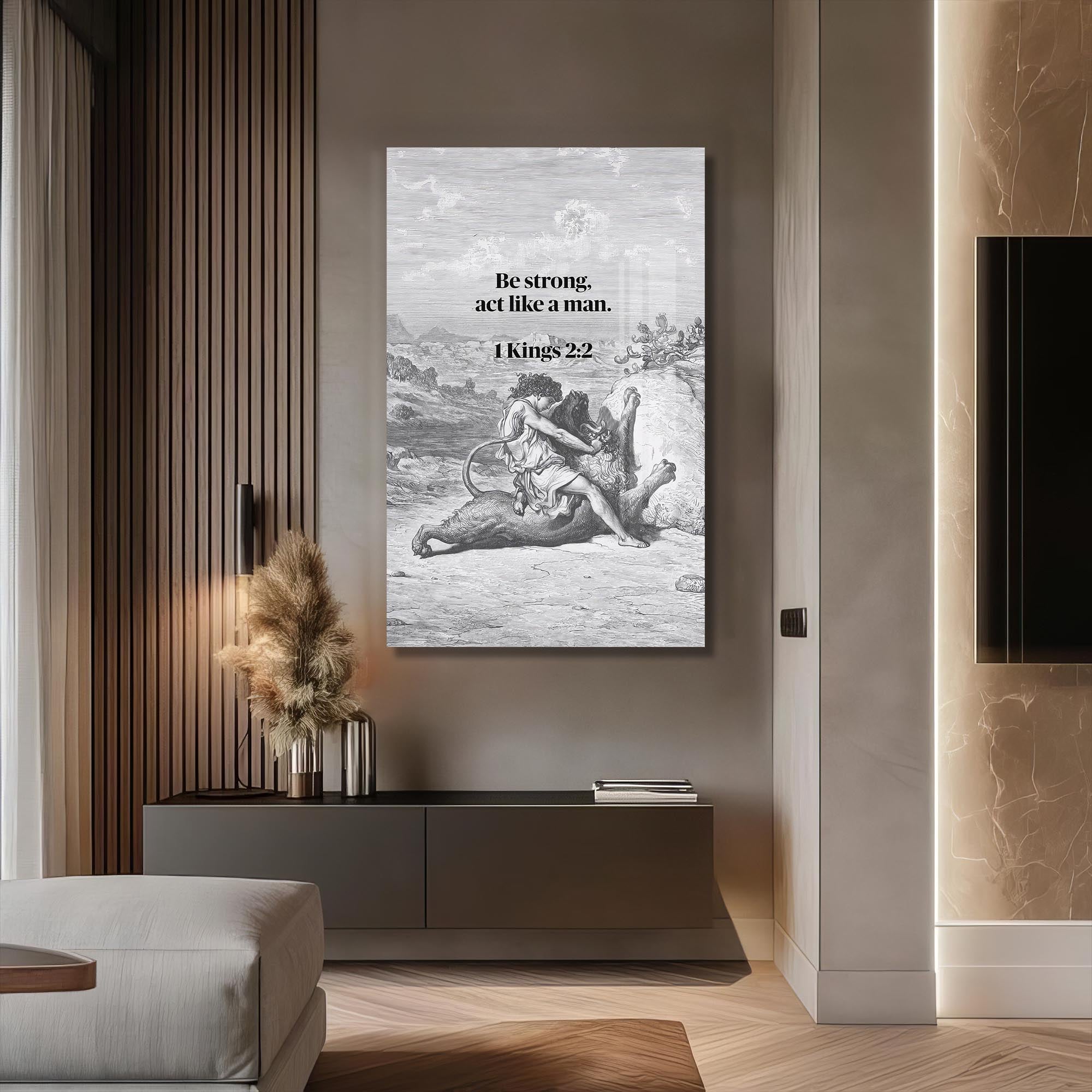 Artronauts Glass Print Strength of the Spirit– Christian Tempered Glass Wall Art