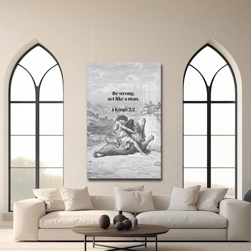 Artronauts Glass Print Strength of the Spirit– Christian Tempered Glass Wall Art